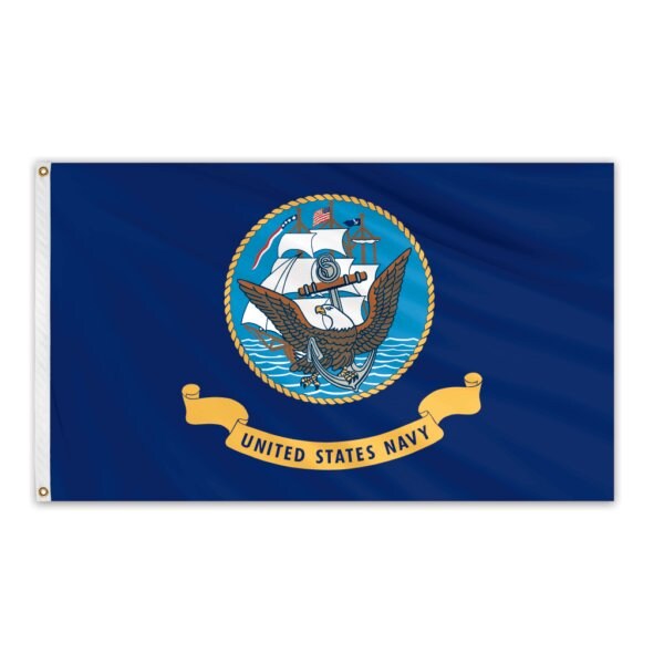 Global Flags Unlimited Navy Outdoor Fly Bright Flag 3'x5' 204041 - main